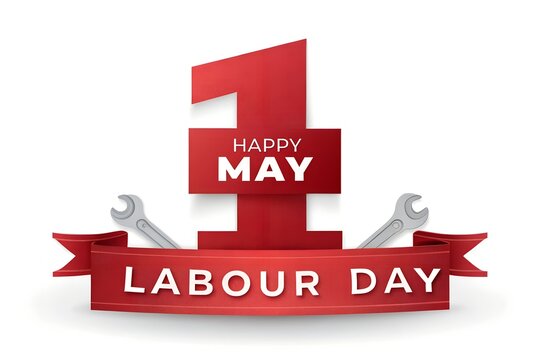 Happy Labour Day 2026, International Workers Day Fist, 1 May Solidarity Poster, May Day Raised Fist Celebration, Happy May Day Workers Rights