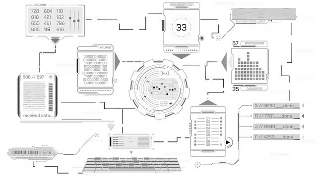 Animated display with a system for encoding the received data