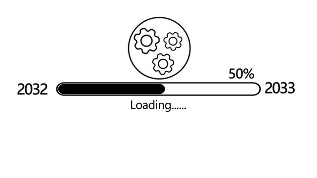 loading bar animation with optional luma matte. Alpha Luma Matte included. 4k video white background 