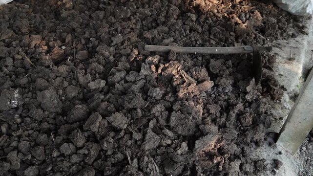 Gobar Chhana shows cow dung turned into nutrient-rich organic manure. It boosts soil fertility, microbes, and moisture, supporting sustainable, chemical-free farming.