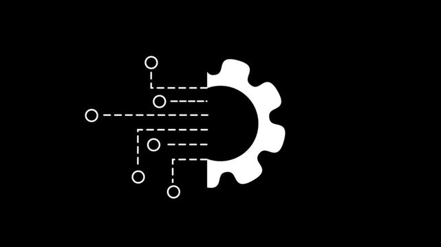 Get your hands on this beautifully designed animated icon of data integration, digital technology vector