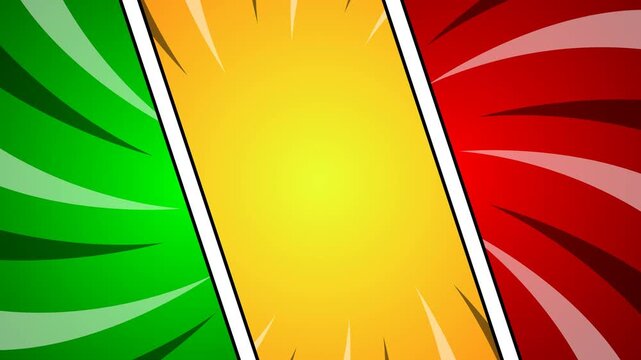 Dynamic comic style background with vibrant colors