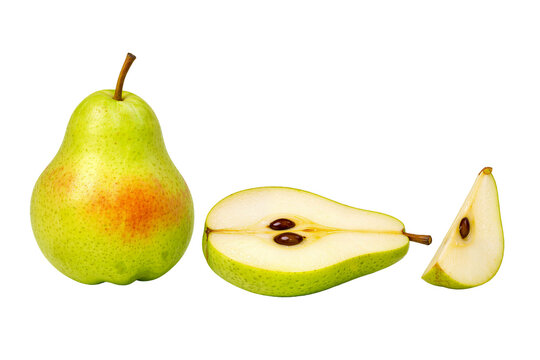 Pears isolated on white background 