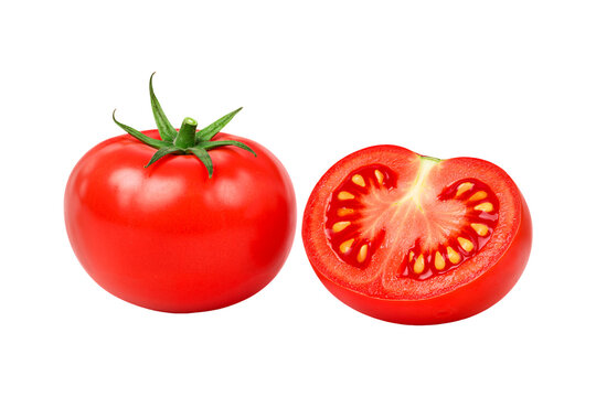 Tomato isolated on white background