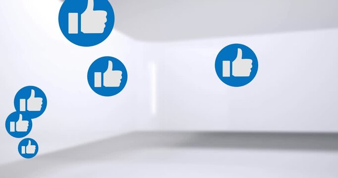 Animation of text with globe and network of connections