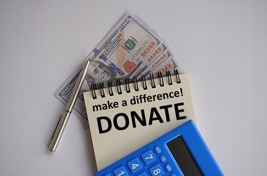 US Dollar and Note make a difference, DONATE, do good, don't be stingy to those in need, spread love