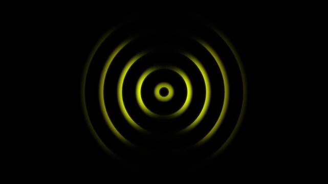 Radio wave looping animation concept. Technology Radio wave station signal