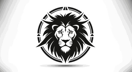 Majestic Lion Head Logo Design with Intricate Details. © Candrani