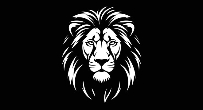 Majestic Lion Head Roaring with Power and Strength.