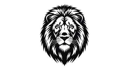 Obraz premium Majestic Lion Head Roaring with Power.