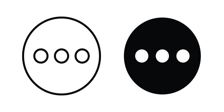 More icon. glyph solid icons collection. Line icons