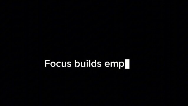 Focus Builds Empires | Business Growth Motivation Animation