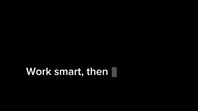 Work Smart, Then Work Harder | Hustle Success Animation