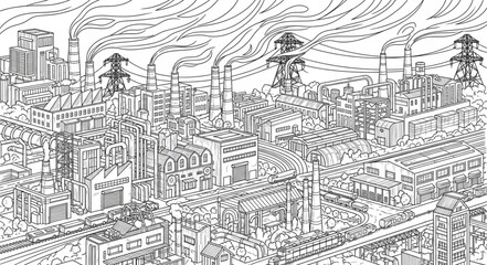 Fototapeta premium Cityscape with tall buildings downtown area.