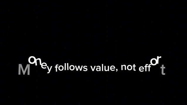 Money Follows Value, Not Effort | Business Mindset Animation