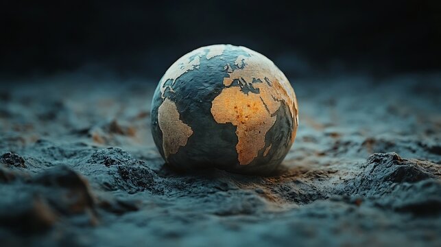 Conceptual representation of planetary fragility and environmental challenges