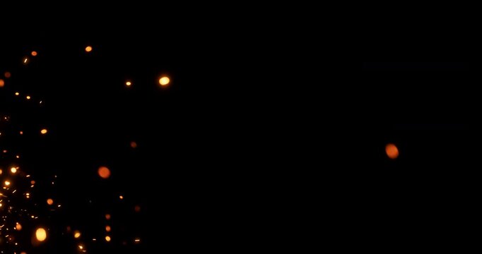 Stunning metal sparkles create mesmerizing and enchanting abstract effects on a deep black background. This visual is perfect for enhancing motion graphics and visual design projects of any kind