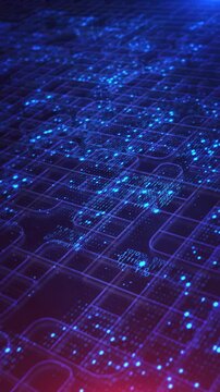 Global Binary Data Network Map Futuristic glowing earth grid built from numeric code worldwide digital connectivity. Perfect for AI visuals, big data content, network concepts, or technology intros.