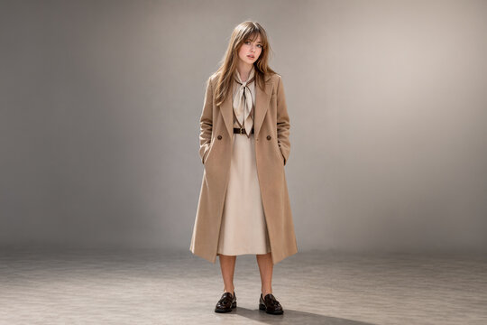 Ganzk&ouml;rperportrait einer jungen Frau