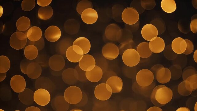 Dynamic Abstract golden bokeh light pattern representing Generative AI and Creative Energy
