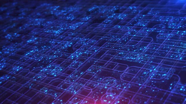 Digital World Map Data Grid Background world map binary digits geometric grid lines global data network. for technology visuals, cybersecurity themes, analytics scenes, digital presentations 3D 4K