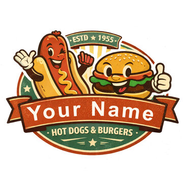 Hot dog And Burger Bar Logo