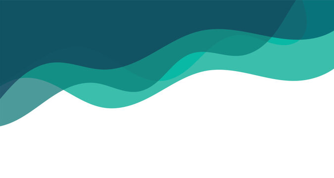 Abstract  wave background design. Modern flowing curve shapes backdrop. Minimal layered wave pattern graphic. Clean fluid gradient background template