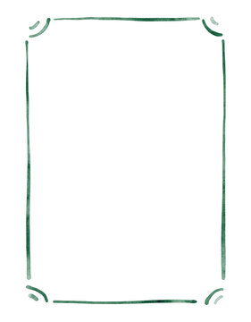 Minimal Green Card Frame