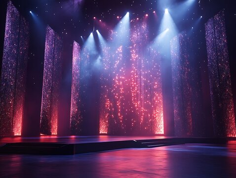 Stage brilliance: Illuminated scenography creates an enchanting performance space