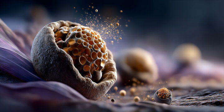 Intricate tissue architecture illuminated by detailed particle dispersal visualization