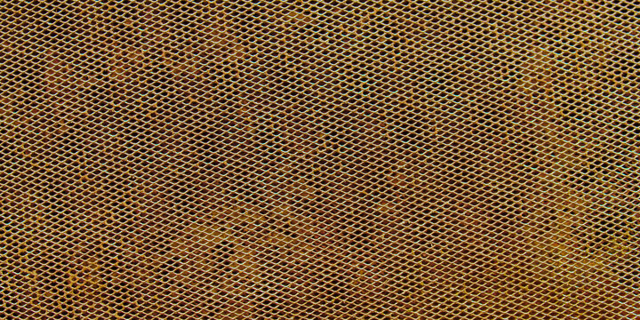 Background texture of metal mesh or rusty iron wire mesh