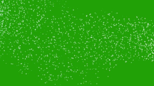 Fairy Glitter Trail Animation Particle Path Green Screen Magic Effect