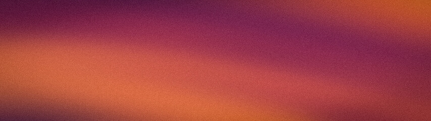 Fototapeta premium Wide grainy abstract background with vibrant burgundy orange and copper colors blur