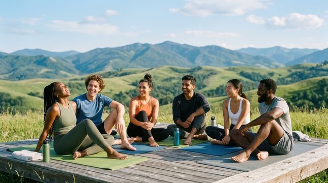 Group Of Young Adults Laughing Together, Enjoying Friendship And Good Times