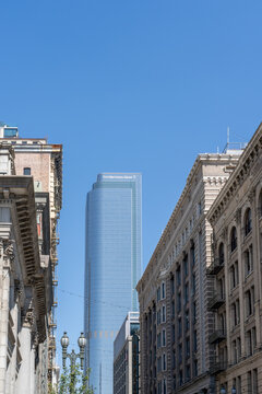 Los Angeles, California, USA - July 11, 2022: City National Bank (CNB) headquarters in Los Angeles, California, USA. CNB is a subsidiary of the Toronto-based Royal Bank of Canada. 