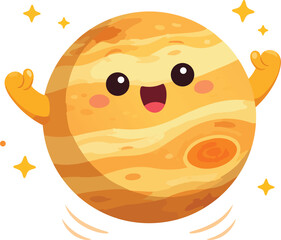 Venus planet illustration © Yustian