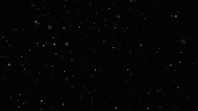 4k floating dust particles snow flakes for compositing