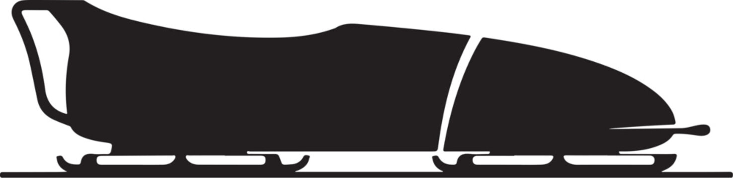 Black bullet train, high-speed rail, vector silhouette, transportation icon