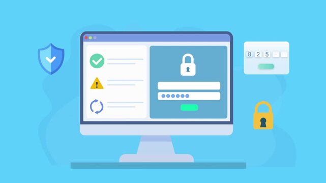 UI animation showing verification process from verifying loading state to final verified success with checkmark, representing authentication completion and secure user confirmation.