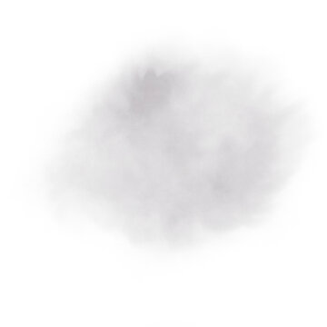 fluffy white cloud isolated