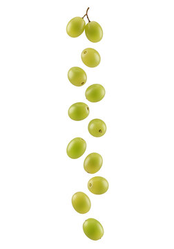 green greaps on white background