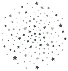 Obraz premium Stars Formation, Celestial Bodies, Space, Abstract Pattern, Shape, Night, Dark Grey