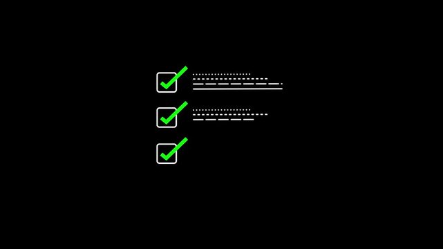 Businesswoman Writing On Checklist. document check and correct . file submit processing.