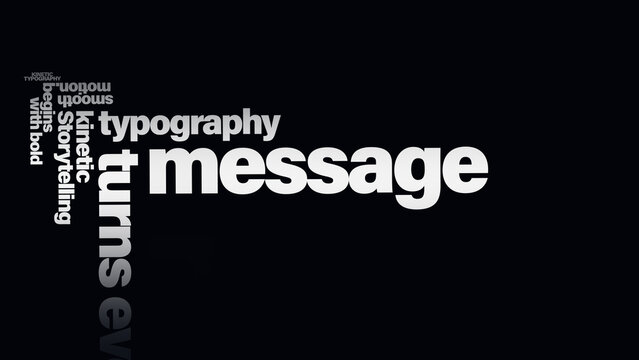 Storytelling Kinetic Typography | Animated Text Titles for Dynamic Narrative Videos and Visual Stories