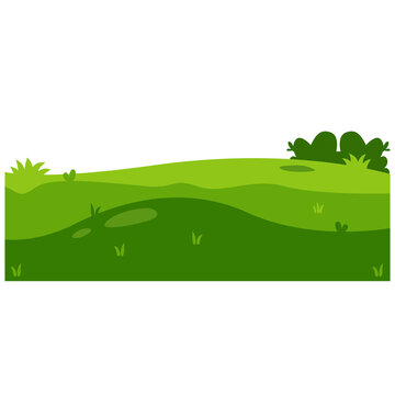 vector illustration of a green field