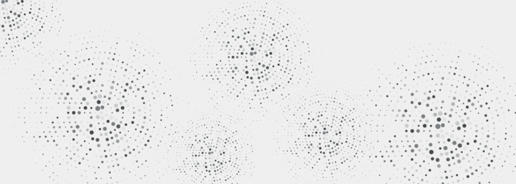 Abstract background with glowing circular dot pattern. Minimalist design with abstract dotted grid for busines, science, healthcare, medical, and financial design. EPS. 2