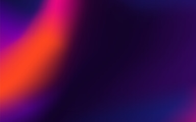 Obraz premium Vibrant neon gradient background with intense orange, purple, and magenta light.