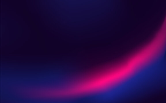 Abstract cyberpunk neon gradient background with dark blue and glowing pink light leak.