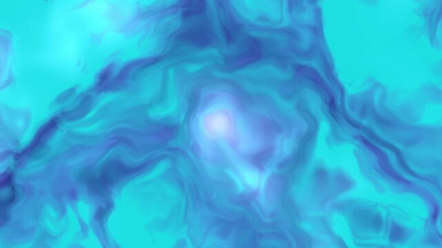 Abstract liquid blue and cyan motion background