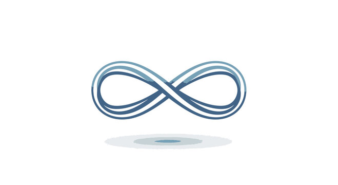 Infinity Symbol Abstract Design, Continuous Loop Concept